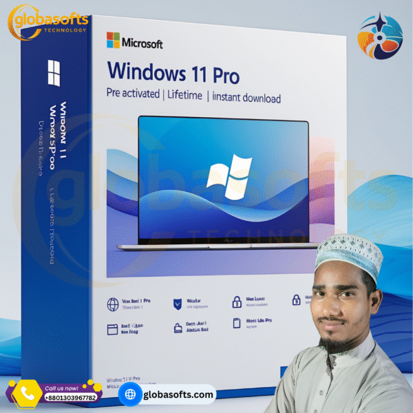 🖥️ Windows 11 Pro – লাইফটাইম এক্টিভেটেড, একবার কিনলেই চিরকাল ব্যবহার!