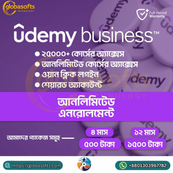 Udemy Business™ – ২৫,০০০+ কোর্সের আনলিমিটেড এক্সেস, এখন ঘরে বসেই!