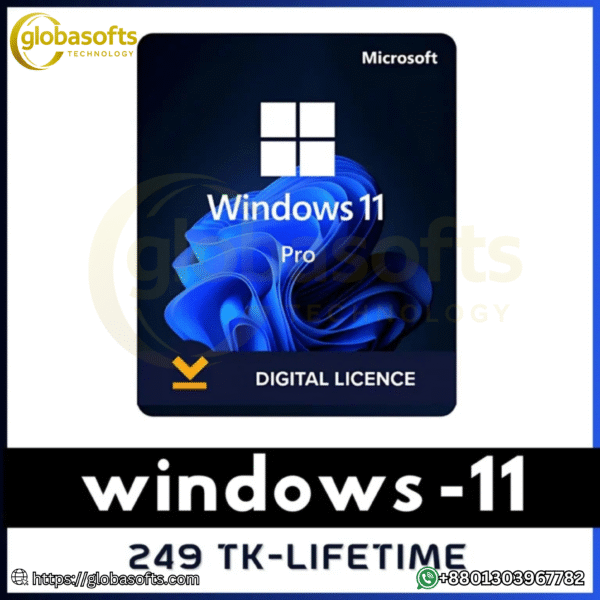🖥️ Windows 11 Pro – লাইফটাইম এক্টিভেটেড, একবার কিনলেই চিরকাল ব্যবহার!