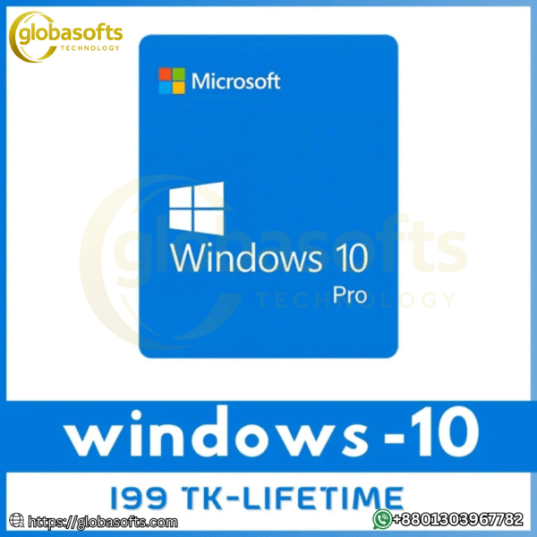 🖥️ Windows 10 Pro – লাইফটাইম লাইসেন্স | একবার কিনলেই চিরকাল ব্যবহার 🔐